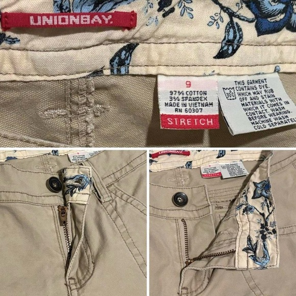 y2k Union Bay lowrise bootcut khaki pants - Picture 2 of 8